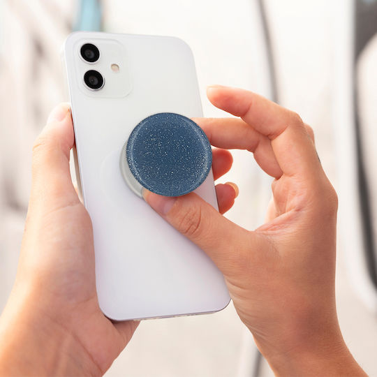 Sonique Pop Socket Κινητού Glitter Μπλε
