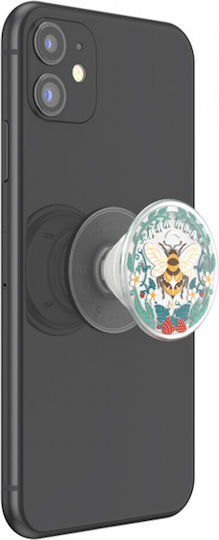 PopSockets Popgrip Plantcore Bee Boho Κινητού Translucent