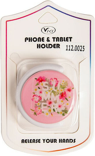 Pop Socket Κινητού Τριαντάφυλλο Ροζ