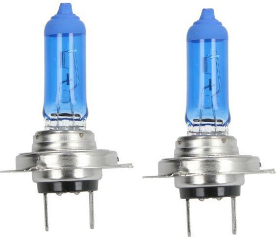 M-Tech Lampen Auto & Motorrad Powertec Xenon Blue H7 Halogen 5000K Kaltes Weiß 12V 55W 2Stück