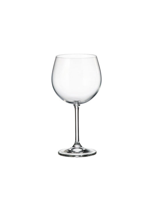 Crystal Bohemia Glas für Weiß- und Rotwein aus Kristall Kelch 570ml