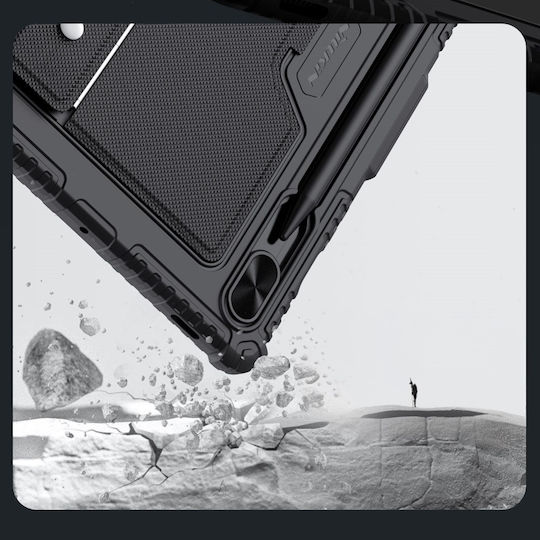 Nillkin Bumper Combo Flip Cover με Πληκτρολόγιο στα Αγγλικά US Μαύρη (Samsung Tab S9)