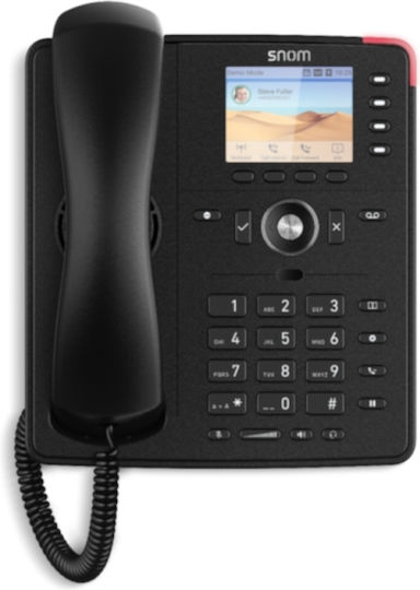 Snom D713 Wired IP Phone with 6 Lines Black