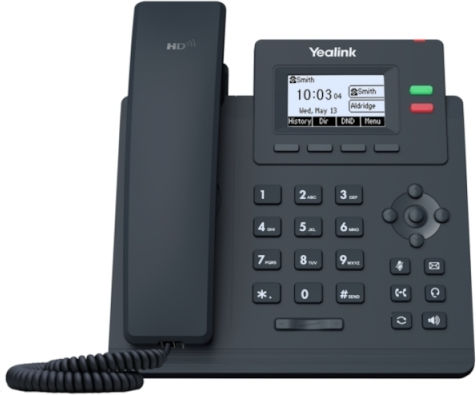 Yealink SIP-T31 Wired IP Phone with 2 Lines Black