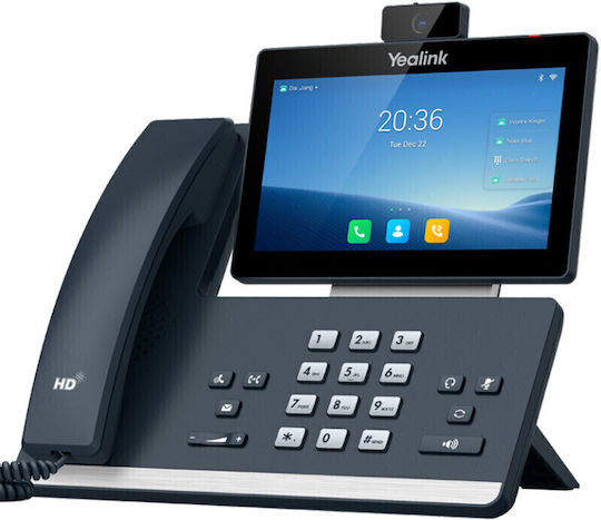 Yealink T58W Pro Ενσύρματο Τηλέφωνο IP 16 γραμμών Μαύρο