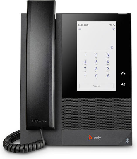 Poly Ccx 400 С кабел Телефон IP Черен