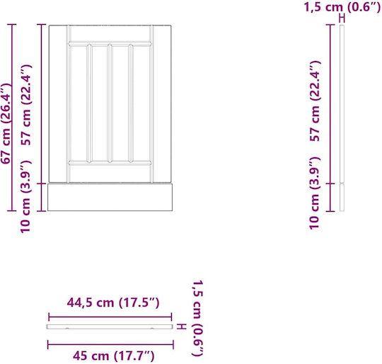 vidaXL Dishwasher Front page Dishwasher 8721158422422