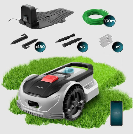 Cecotec Conga Grasshopper 500 Ρομποτική Μηχανή Γκαζόν 2Ah / 20V