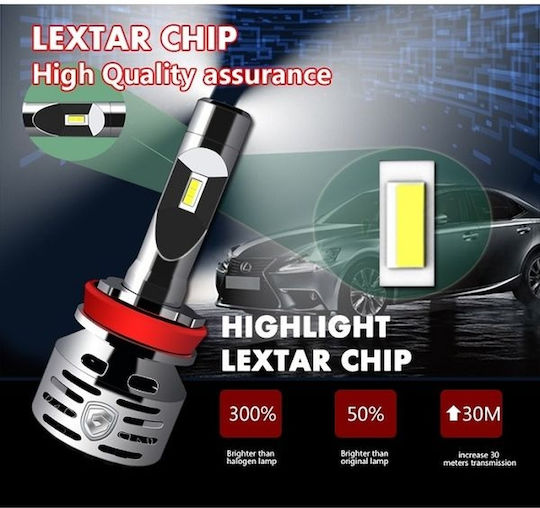 Bizzar Lamps Car H27 LED 6500K Cold White 12V 70W 2pcs