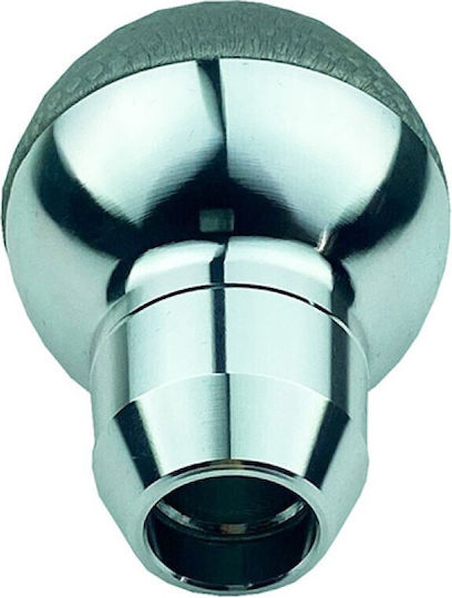 Auto Gs Auto Schaltknauf Nickel Rund mit Schrauben Universal Gray