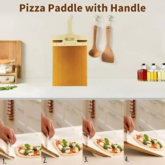 Professional Square Pizza Bread Shovel Sliding Spatula Tray Xxxl
