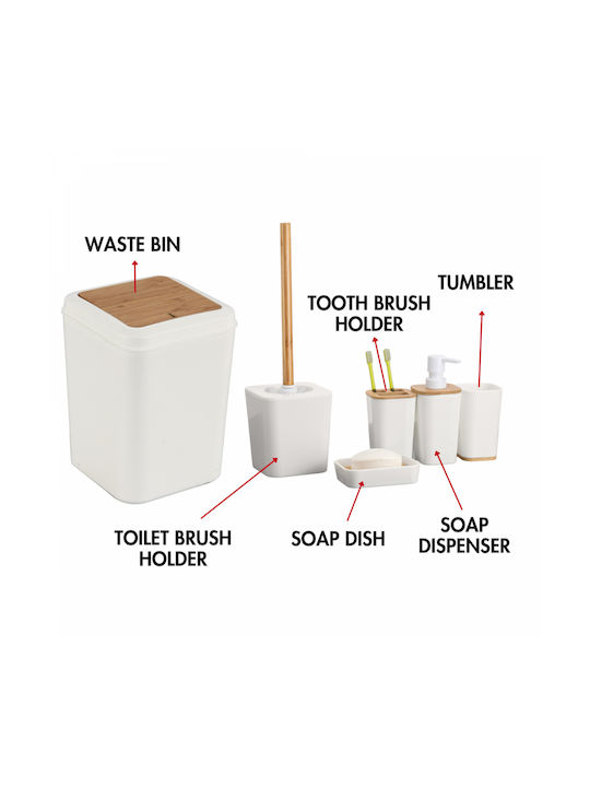 Ceda Home Badezimmer-Accessoire-Set Bamboo Schwarz 6Stück Ceda Home Badezimmer-Accessoire-Set Bamboo Schwarz 6Stück