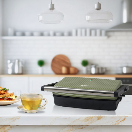 Rohnson Nostalgia Τοστιέρα για 2 Τοστ 1500W Πράσινη