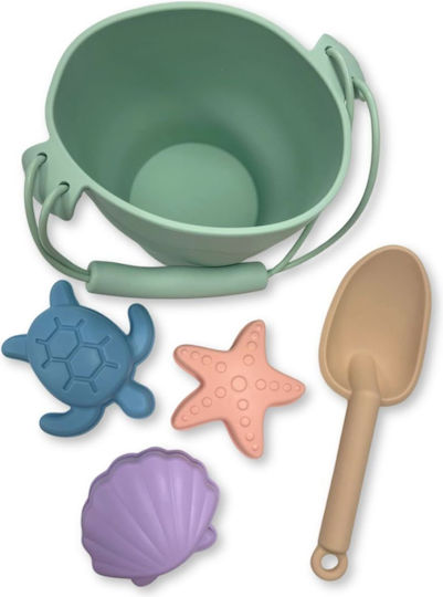 Swim Essentials Σετ Σιλικόνης Παιχνίδια Άμμου Κουβαδάκι Φτυάρι Καλούπια Sea Animals