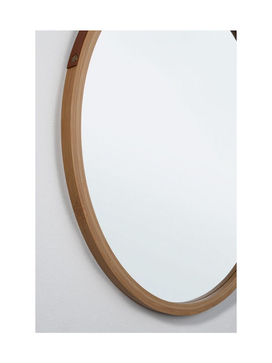Bizzotto Desty Ro Bamboo Mirror W-frame D45 Ø45