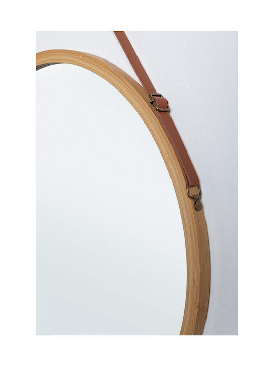 Bizzotto Desty Ro Bamboo Mirror W-frame D45 Ø45
