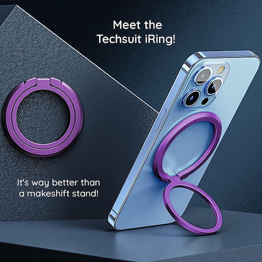 Techsuit Magsafe Phone Ring Mpr3 Round Shape Aluminium Alloy 3m Gold