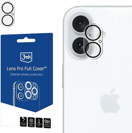 3MK Протектор за камера Закалено стъкло Transparent за Apple iPhone 16, iPhone 16 Plus