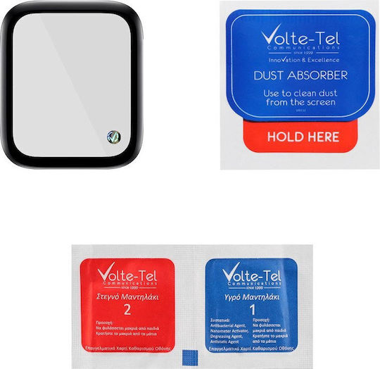 Volte-Tel 0.30mm Tempered Glass pentru Apple Watch 44mm 1buc Negru