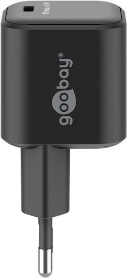 Goobay Goobay GaN Wireless Charger with USB-C Port 45W Power Delivery Black
