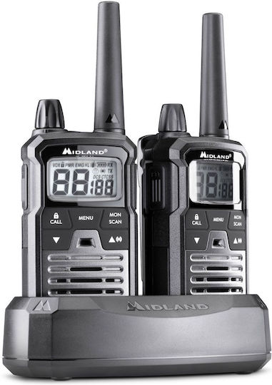 Midland XT70 Pro Funkgerät PMR 0.5W mit Monochromdisplay Set 2Stück