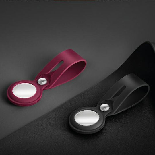 Uniq Vencer Калъф За Ключодържател От Силикон За AirTag В Черен Цвят