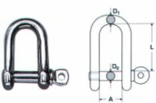 Inoxmare A4 M8358 10mm Marine-Schlüssel Boot-Deck-Zubehör 10mm