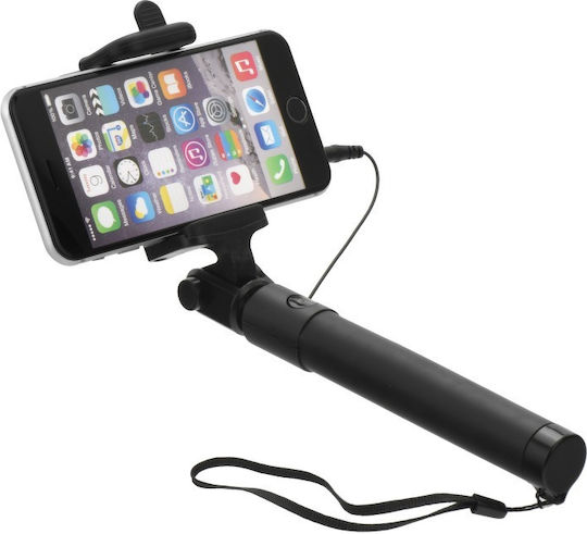 Combo Selfie Stick με Καλώδιο 3.5mm Μαύρο