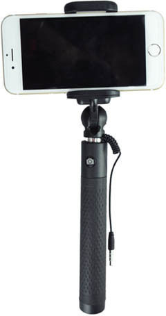 JJC SS-80 Selfie Stick with 3.5mm Cable Black SS-80