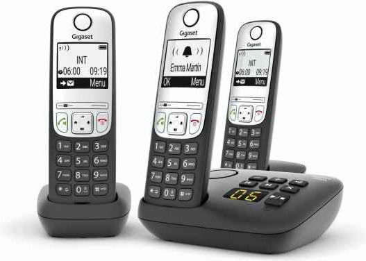 Gigaset A690A Duo Cordless Phone with Greek Menu Black