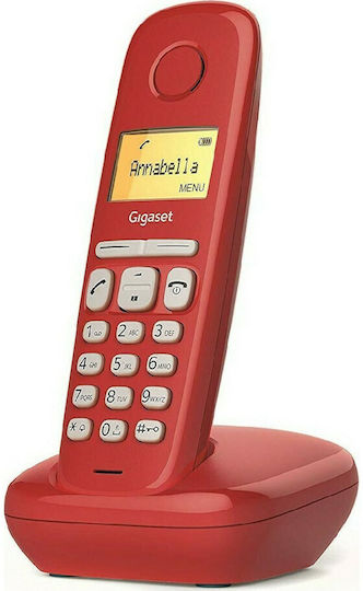 Gigaset A170 Cordless Phone with Greek Menu Strawberry