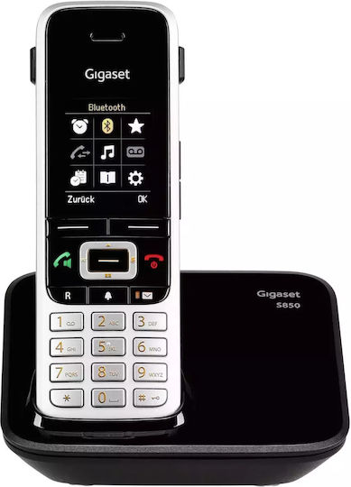Gigaset S850 Ασύρματο Τηλέφωνο με Ελληνικό Μενού Μαύρο