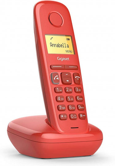 Gigaset A270 Cordless Phone with Greek Menu Red