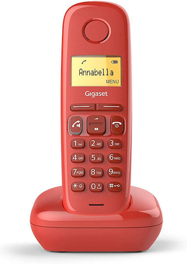 Gigaset A270 Cordless Phone with Speaker Red