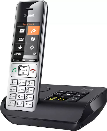 Gigaset Comfort 500A Cordless Phone with Greek Menu Silver/Black