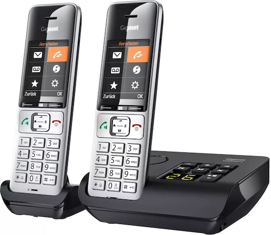 Gigaset Comfort 500A Cordless Phone with Greek Menu Silver/Black