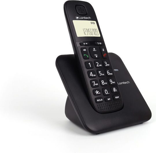 Lamtech LAM114444 Ασύρματο Τηλέφωνο με Ελληνικό Μενού Μαύρο