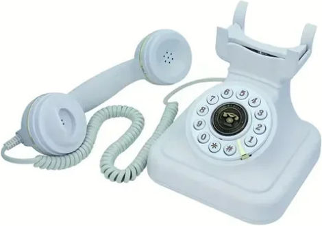 OHO-302 Telefon fix Retro Alb