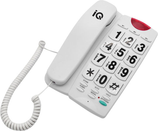 IQ DT-836BB Corded Office Phone for Elderly White