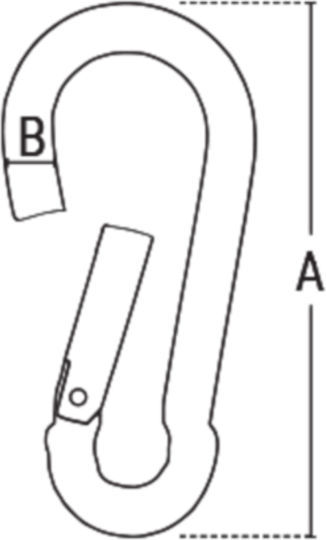 Benman Hooks Boat Deck Safety Hook 80mm / 8mm80mm