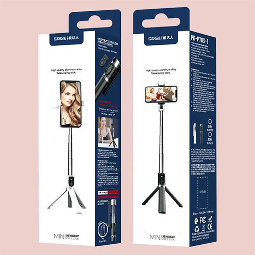 Proda PD-P70S-1 Selfie Stick Τρίποδο Κινητού Bluetooth Λευκό