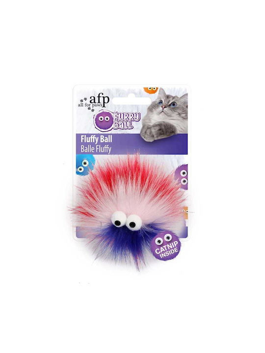 All For Paws Cat Toy Ball Pink with Catnip