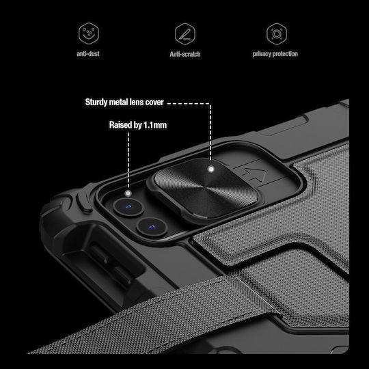 Nillkin Bumper GO Durable Bag with Keyboard in International English Black for iPad Air 2020/2022 iPad Pro 2020 11" iPad Pro 2021 11" iPad Pro 2022 11"
