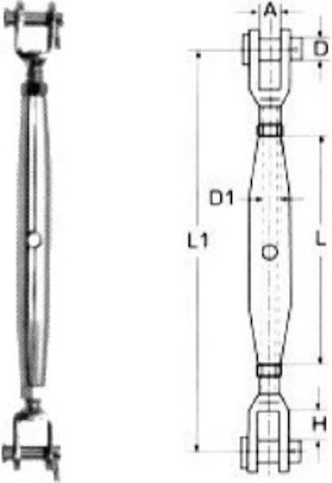 Wasi A4 M8245 M6 Spanner des Bootes