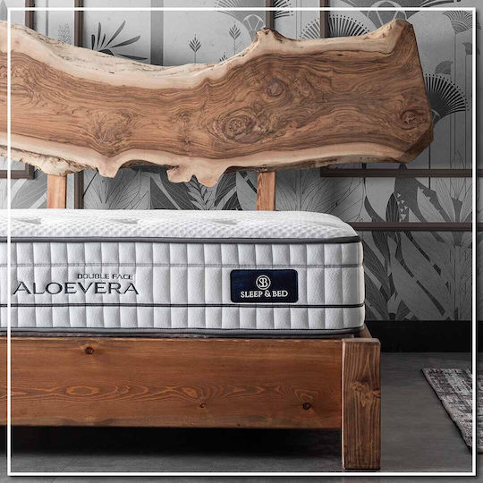 Como felt & wadding producers Aloe Vera Double Face Single Anatomic Saltea Față-verso 90x200x30cm cu Aloe Vera