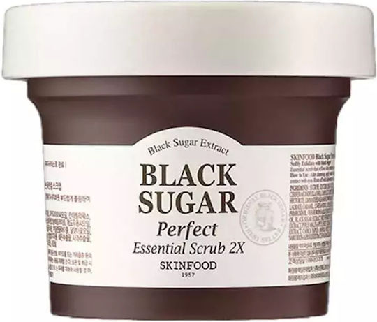 Skinfood Black Sugar Perfect Essential Scrub 2x Exfoliant Față Curățare Profundă & Hidratare 210g