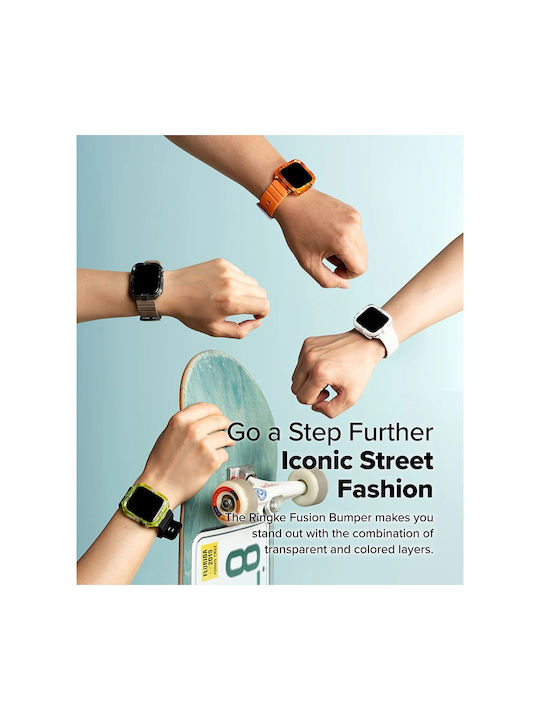Ringke Fusion Bumper Carcasă de Plastic în culoarea Negru pentru Apple Watch Ultra, Apple Watch Ultra 2