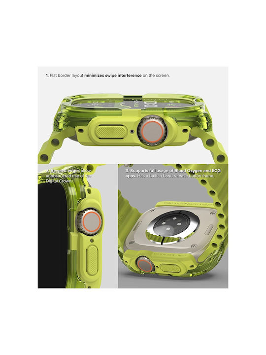 Ringke Fusion Bumper Carcasă de Plastic în culoarea Negru pentru Apple Watch Ultra, Apple Watch Ultra 2