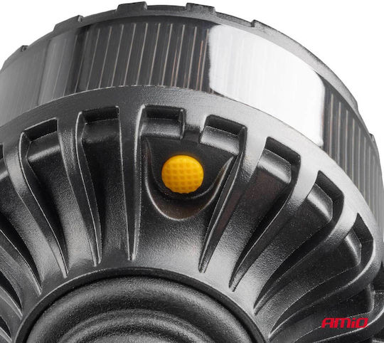 AMiO Φάρος Αυτοκινήτου LED 12 / 24V 11cm με Πορτοκαλί Φωτισμό