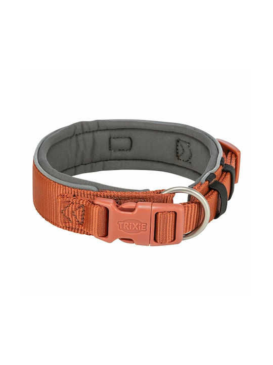 Trixie Premium Dog Collar in Orange color Large 50mm